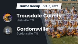 Recap: Trousdale County  vs. Gordonsville  2021