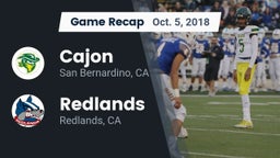 Recap: Cajon  vs. Redlands  2018