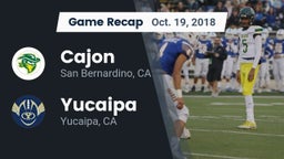 Recap: Cajon  vs. Yucaipa  2018