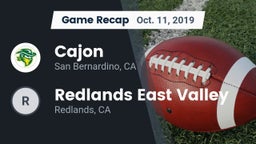 Recap: Cajon  vs. Redlands East Valley  2019