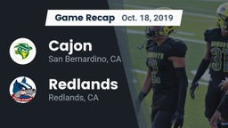 Recap: Cajon  vs. Redlands  2019