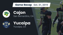 Recap: Cajon  vs. Yucaipa  2019