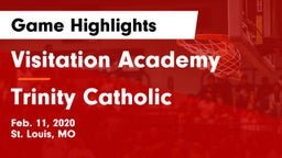 Visitation Academy  vs Trinity Catholic  Game Highlights - Feb. 11, 2020