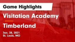 Visitation Academy  vs Timberland  Game Highlights - Jan. 28, 2021