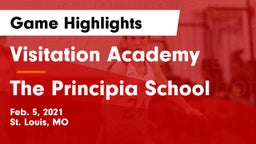 Visitation Academy  vs The Principia School Game Highlights - Feb. 5, 2021