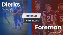 Matchup: Dierks  vs. Foreman  2017