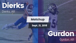 Matchup: Dierks  vs. Gurdon  2018