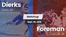 Matchup: Dierks  vs. Foreman  2018