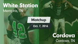 Matchup: White Station High vs. Cordova  2016