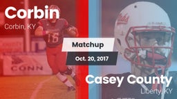 Matchup: Corbin  vs. Casey County  2017