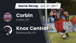Recap: Corbin  vs. Knox Central  2017