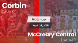 Matchup: Corbin  vs. McCreary Central  2018