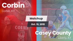Matchup: Corbin  vs. Casey County  2018