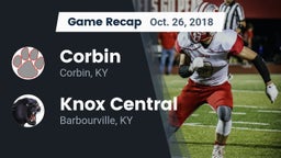 Recap: Corbin  vs. Knox Central  2018
