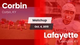 Matchup: Corbin  vs. Lafayette  2019