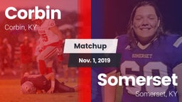 Matchup: Corbin  vs. Somerset  2019