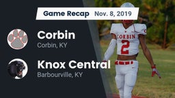 Recap: Corbin  vs. Knox Central  2019
