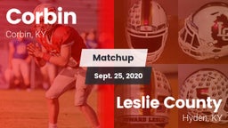 Matchup: Corbin  vs. Leslie County  2020