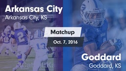 Matchup: Arkansas City High S vs. Goddard  2016