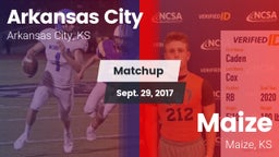 Matchup: Arkansas City High S vs. Maize  2017