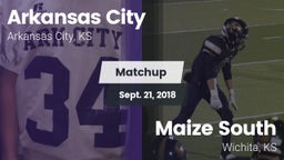 Matchup: Arkansas City High S vs. Maize South  2018