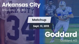 Matchup: Arkansas City High S vs. Goddard  2019