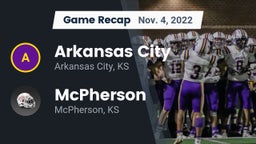 Recap: Arkansas City  vs. McPherson  2022