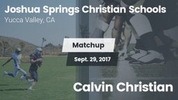 Matchup: Joshua Springs High  vs. Calvin Christian 2017