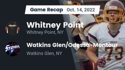 Recap: Whitney Point  vs. Watkins Glen/Odessa-Montour 2022