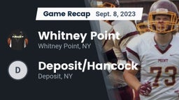 Recap: Whitney Point  vs. Deposit/Hancock  2023