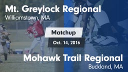 Matchup: Mt. Greylock Regiona vs. Mohawk Trail Regional  2016