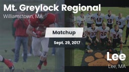 Matchup: Mt. Greylock Regiona vs. Lee  2017