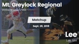 Matchup: Mt. Greylock Regiona vs. Lee  2018