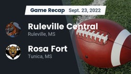 Recap: Ruleville Central  vs. Rosa Fort  2022