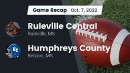 Recap: Ruleville Central  vs. Humphreys County  2022