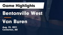 Bentonville West  vs Van Buren  Game Highlights - Aug. 23, 2021