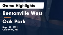 Bentonville West  vs Oak Park  Game Highlights - Sept. 18, 2021