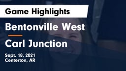 Bentonville West  vs Carl Junction  Game Highlights - Sept. 18, 2021