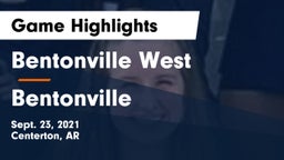 Bentonville West  vs Bentonville  Game Highlights - Sept. 23, 2021