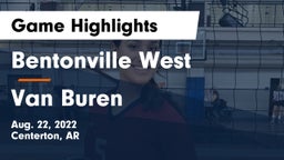 Bentonville West  vs Van Buren  Game Highlights - Aug. 22, 2022