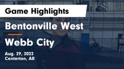 Bentonville West  vs Webb City  Game Highlights - Aug. 29, 2022