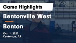 Bentonville West  vs Benton  Game Highlights - Oct. 1, 2022