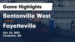 Bentonville West  vs Fayetteville  Game Highlights - Oct. 26, 2022