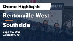 Bentonville West  vs Southside  Game Highlights - Sept. 25, 2023