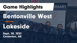 Bentonville West  vs Lakeside  Game Highlights - Sept. 30, 2023
