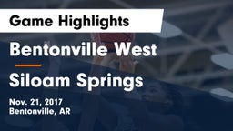 Bentonville West vs Siloam Springs  Game Highlights - Nov. 21, 2017