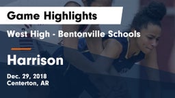 West High - Bentonville Schools vs Harrison  Game Highlights - Dec. 29, 2018