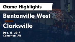 Bentonville West  vs Clarksville  Game Highlights - Dec. 13, 2019