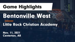 Bentonville West  vs Little Rock Christian Academy  Game Highlights - Nov. 11, 2021