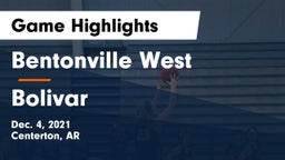 Bentonville West  vs Bolivar  Game Highlights - Dec. 4, 2021